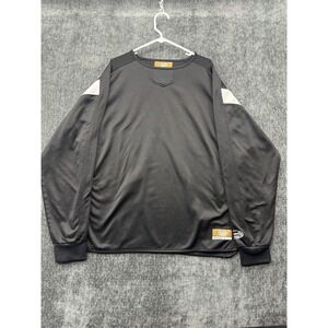 Louisville Slugger Baseball Sweatshirt Mens XL Black Long Sleeve Performance